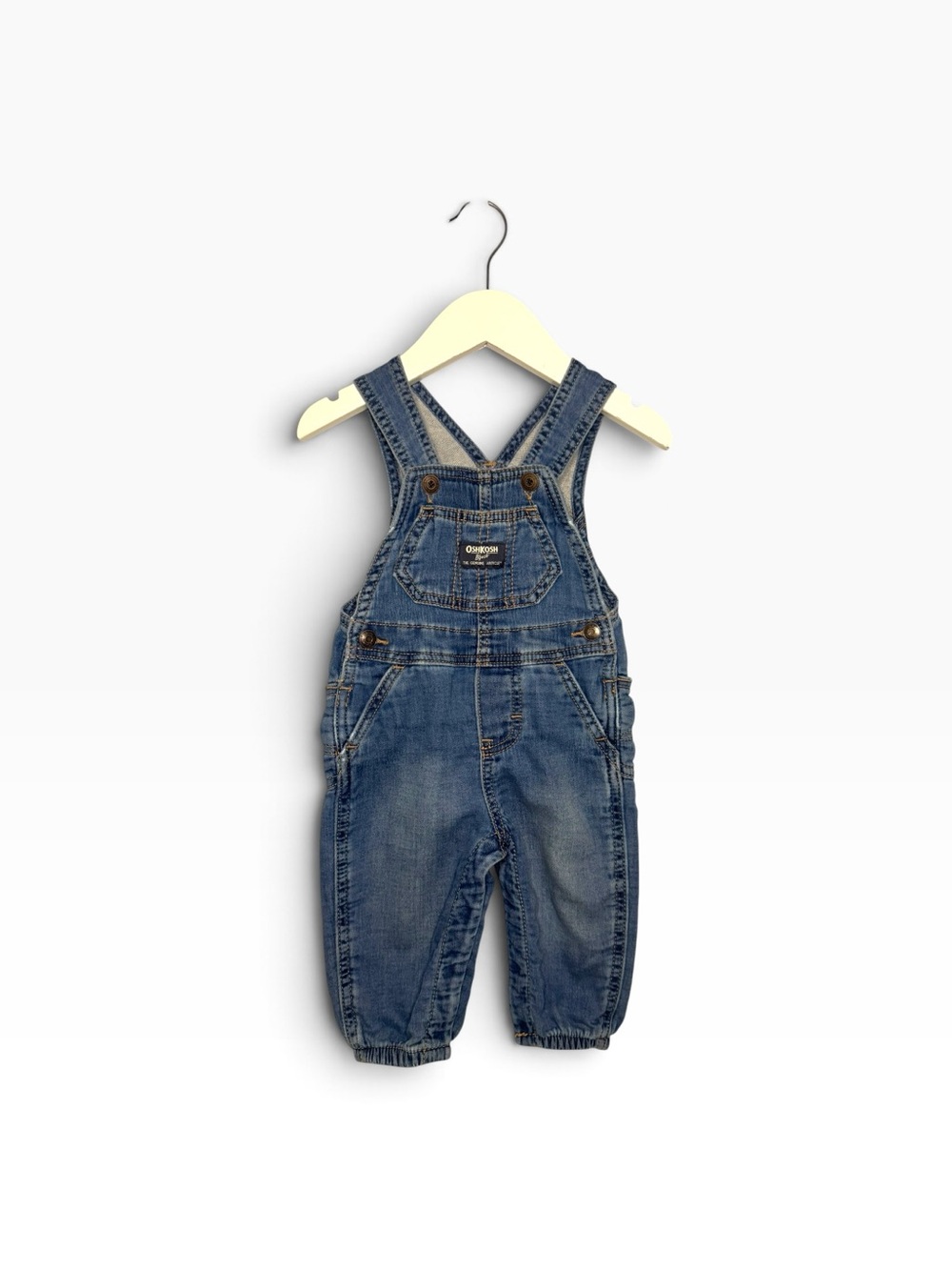 ⭐️ 5/$30 Oshkosh B’Gosh Kids Soft Denim Overalls size 9M